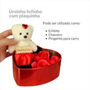 🎁 Caixa Coração Eternal Love — Ursinho & Rosas Presenteável