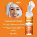 Kit Skincare Mousse Limpeza Facial Vitamina C+Sérum Clareador Dermachem