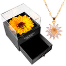 Gargantilha Girassol Banhada a Ouro 18K