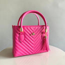 Bolsa Feminina Media Transversal e de Mão Bordado Matelassê
