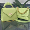 Kit 2 Bolsas Femininas Luxo | Alça de Mão + Corrente | Elegantes e Versáteis