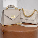 Kit 2 Bolsas Femininas Luxo | Alça de Mão + Corrente | Elegantes e Versáteis