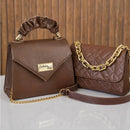Kit 2 Bolsas Femininas Luxo | Alça de Mão + Corrente | Elegantes e Versáteis