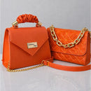 Kit 2 Bolsas Femininas Luxo | Alça de Mão + Corrente | Elegantes e Versáteis