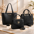Kit 3 Peças Bolsa Feminina Sacola Grande Espaçosa + Média Alça de Ombro + Pequena Tendência Promoção