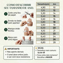 Kit 2 Anéis Luxo Banhados a Ouro 18K – Sofisticação e Brilho em Cada Detalhe
