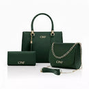 Kit Bolsa Feminina De Ombro Transversal Tira Colo E Carteira